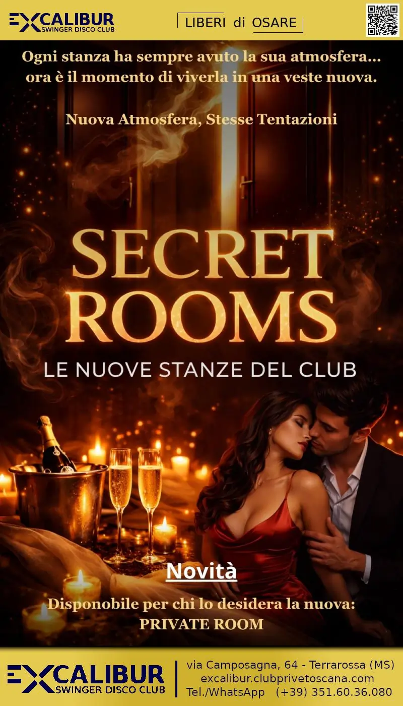 Swinger club prive evento Secret Rooms